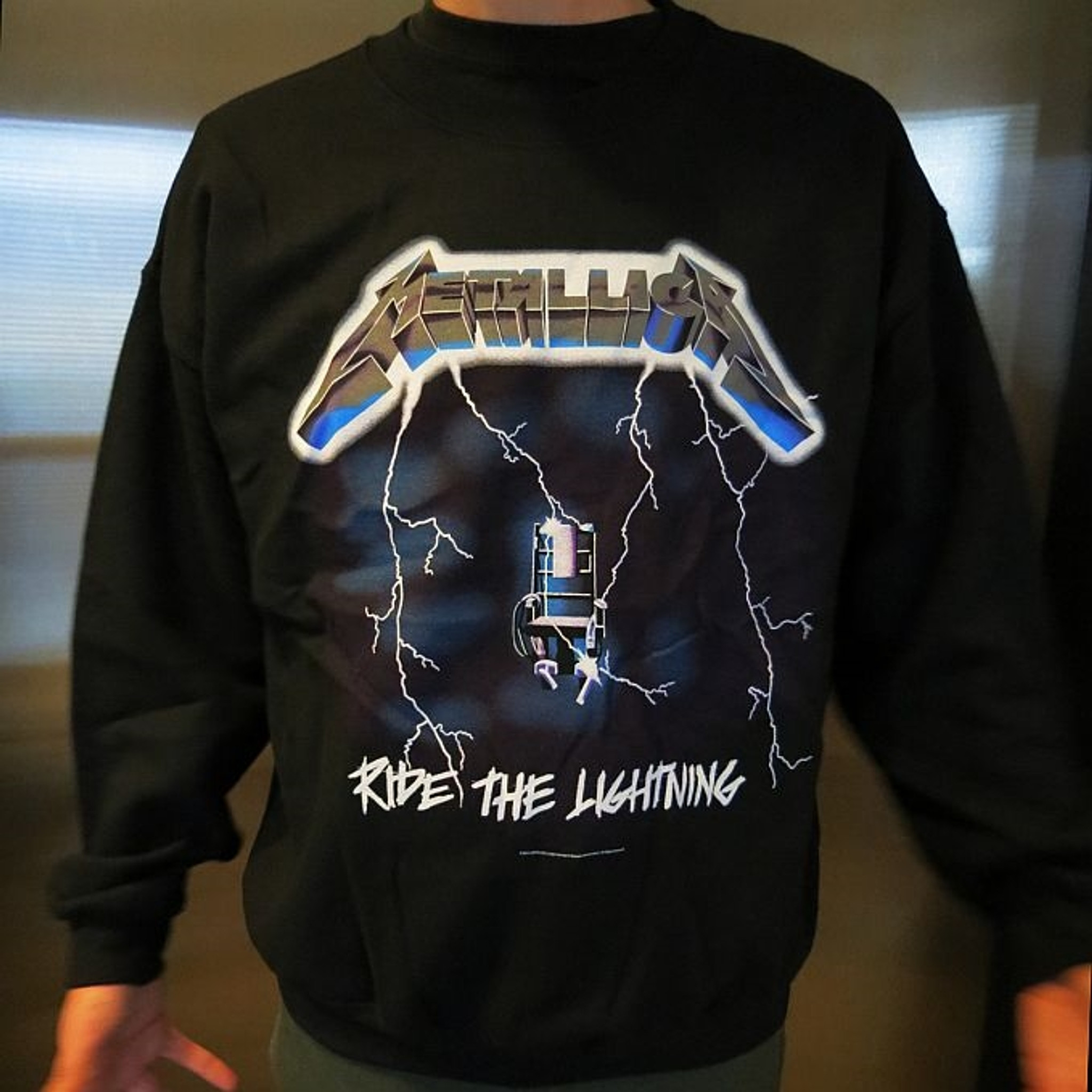 metallica crew neck sweatshirt