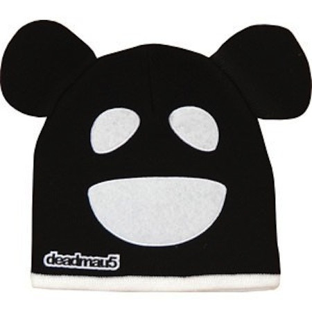 Deadmau5 Black White Mouse Beanie Hat Cap