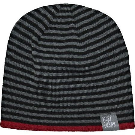Kurt Cobain Nirvana Striped Beanie Hat Cap