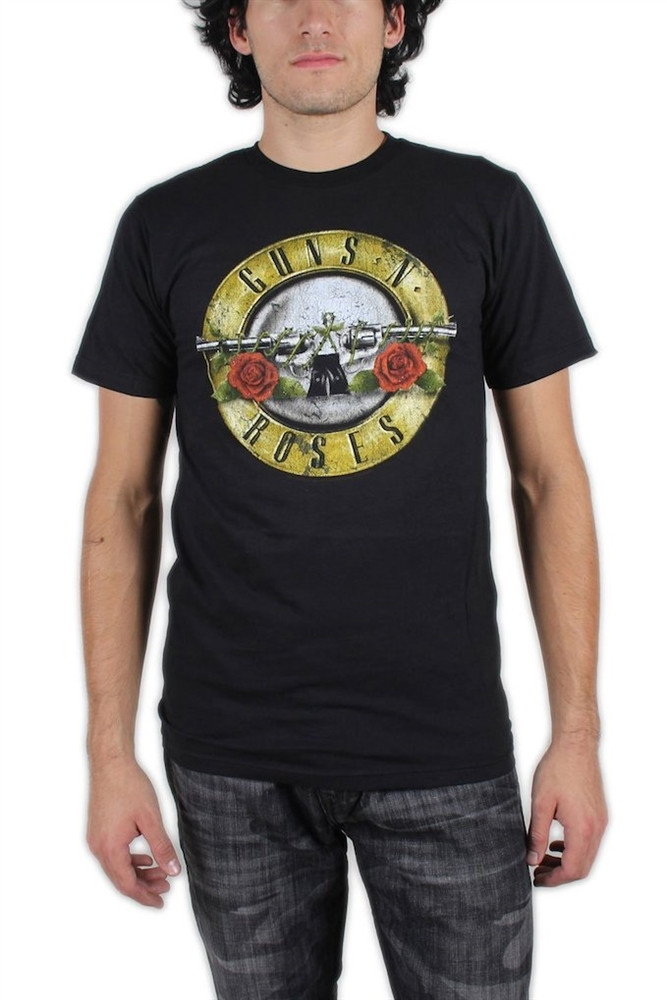 Guns N Roses Distressed Bullet T-Shirt