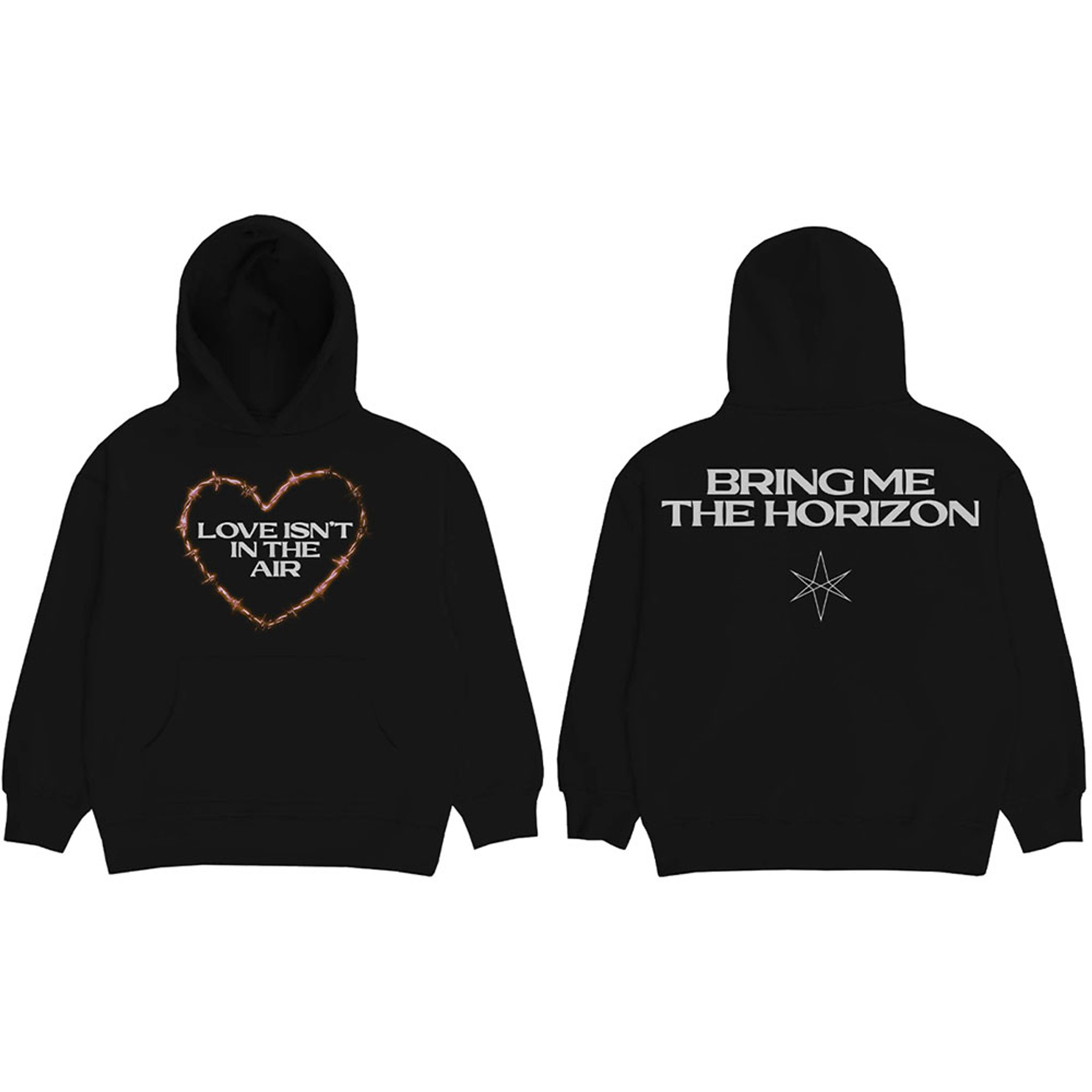 Bring Me The Horizon Unisex Pullover Hoodie Sweatshirt Love Back Print