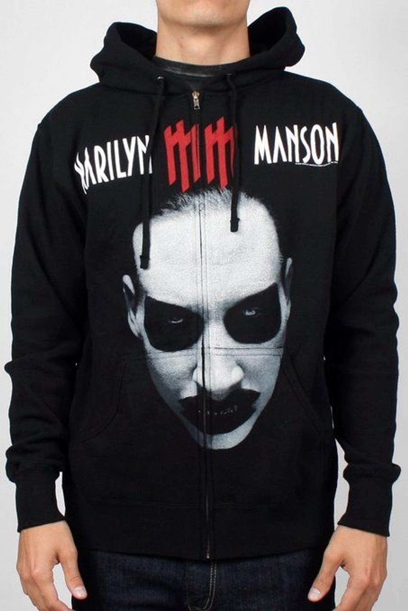 marilyn manson zip hoodie