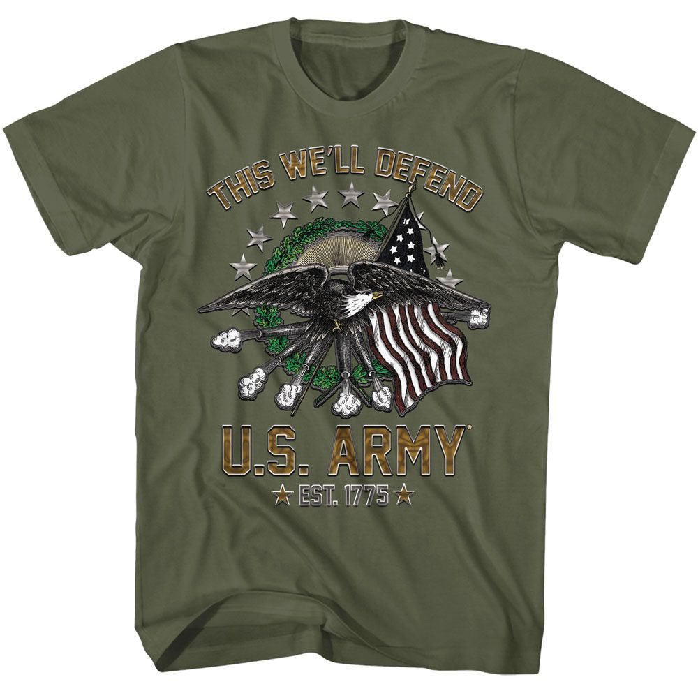 Army This We Will Defend Military Green TShirt