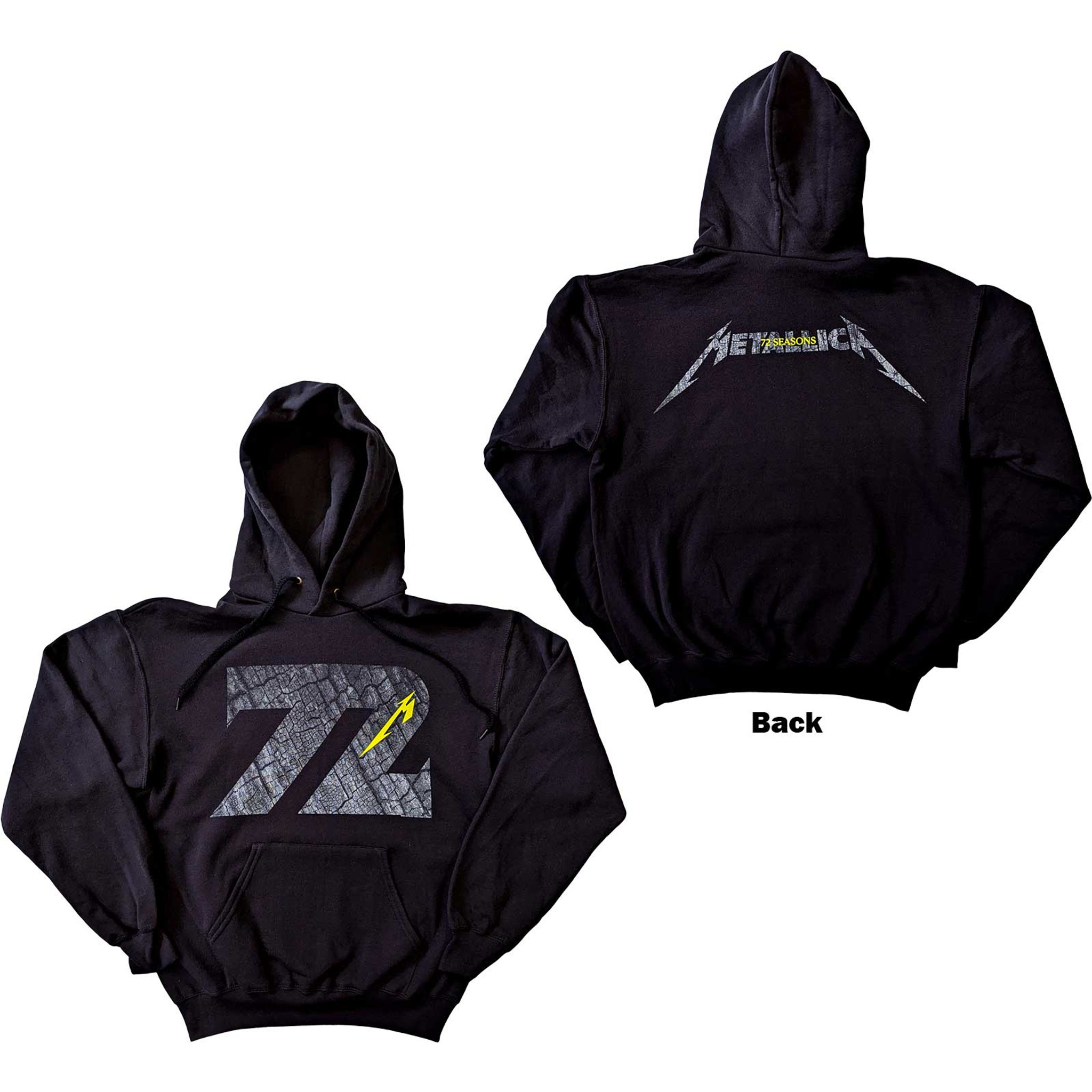 Metallica Unisex Pullover Hoodie Sweatshirt 72 Seasons Charred