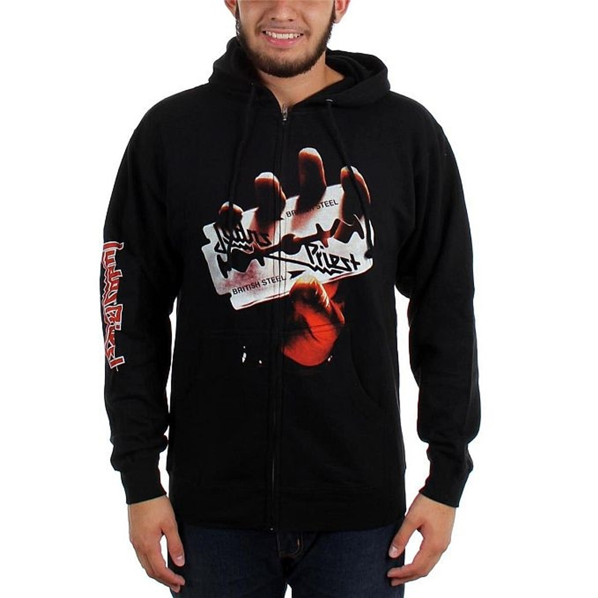 judas priest zip hoodie