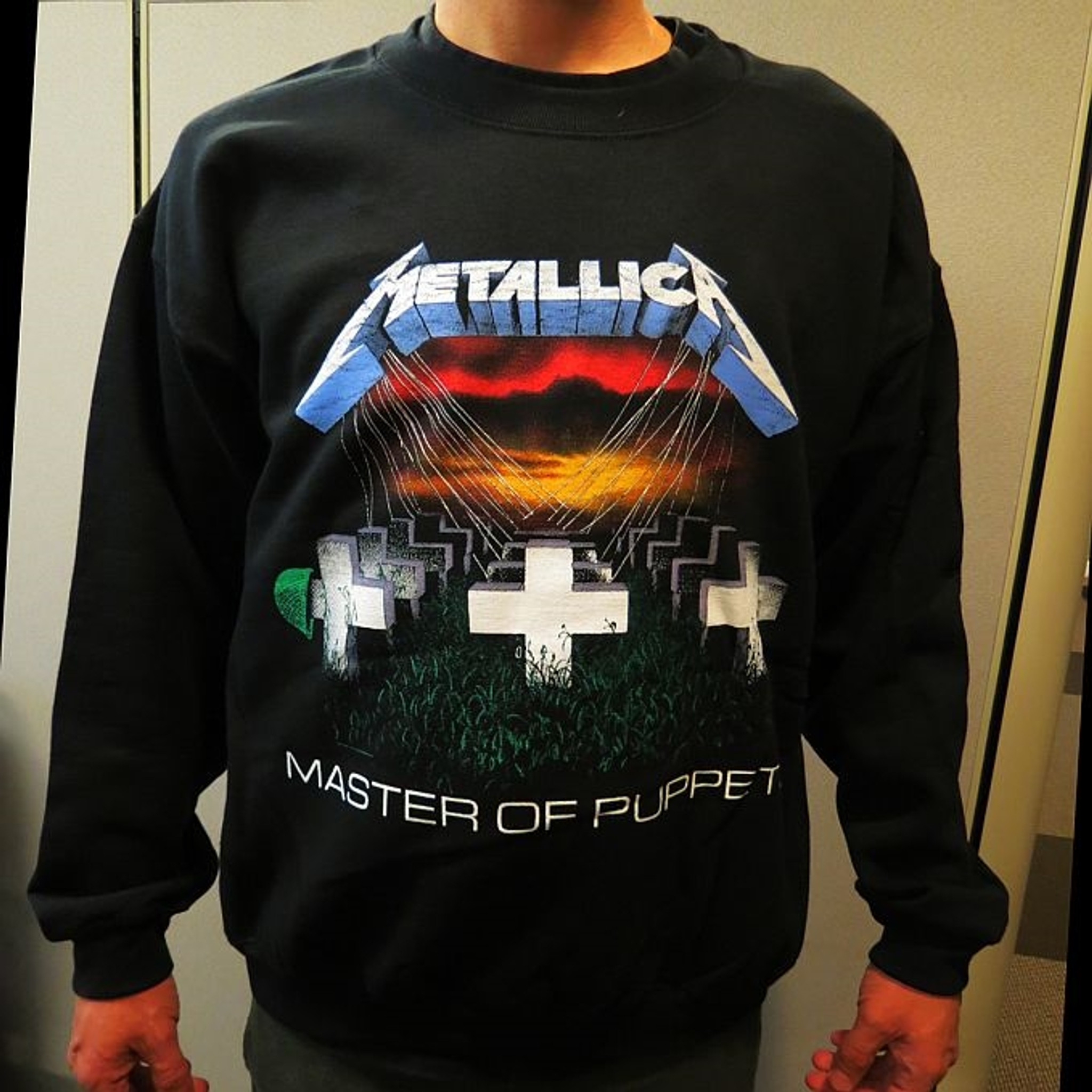 metallica crew neck sweatshirt