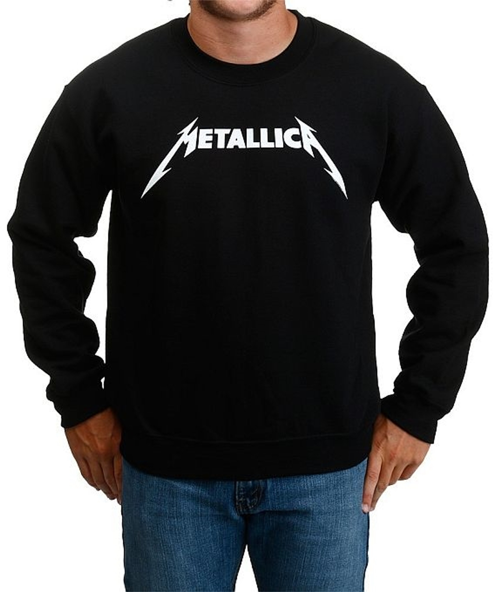 metallica crew neck sweatshirt