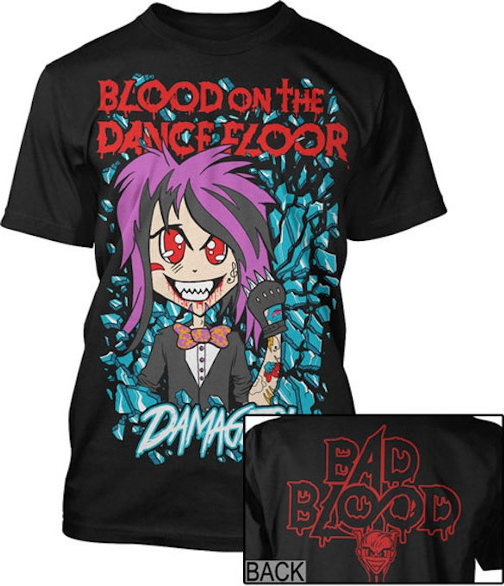 Blood On The Dance Floor Damaged T Shirt