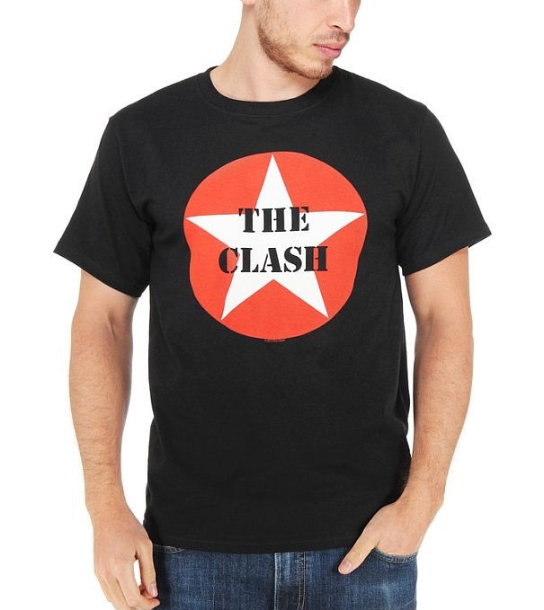 アメリカ人気キャラクター Tシャツ The Clash Punk Rock Band Classic Star Logo Licensed Adult Unisex T Shirt Black Clxqfhnash コレクション 趣味 Pci Edu Pe