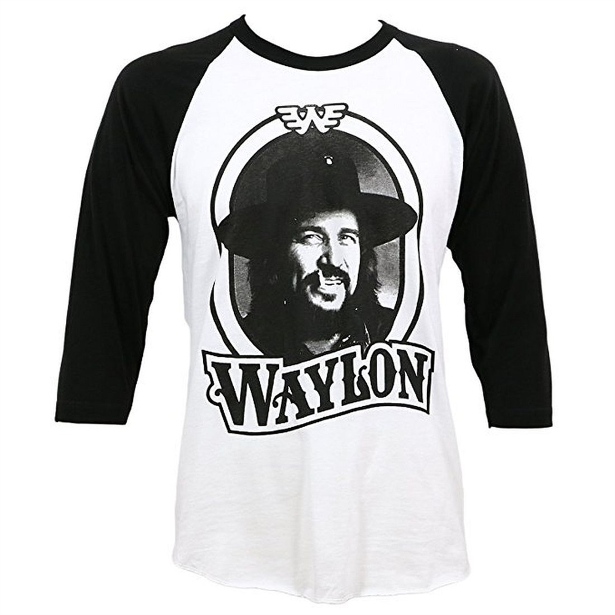 waylon jennings baseball tee