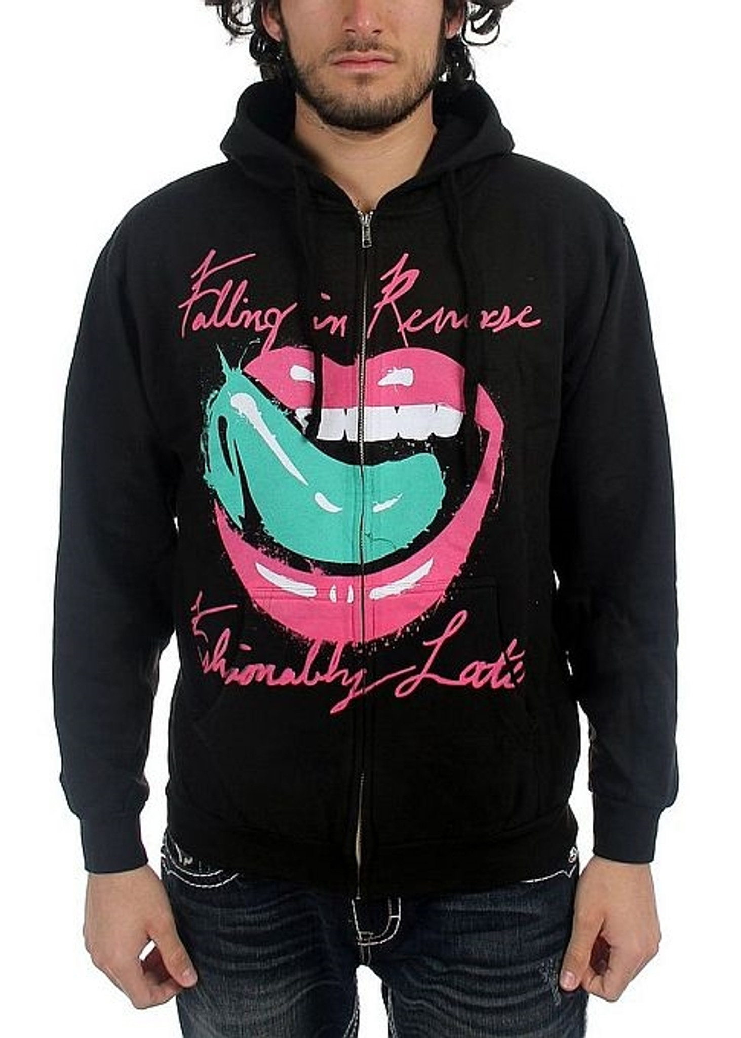 falling in reverse zip up hoodie