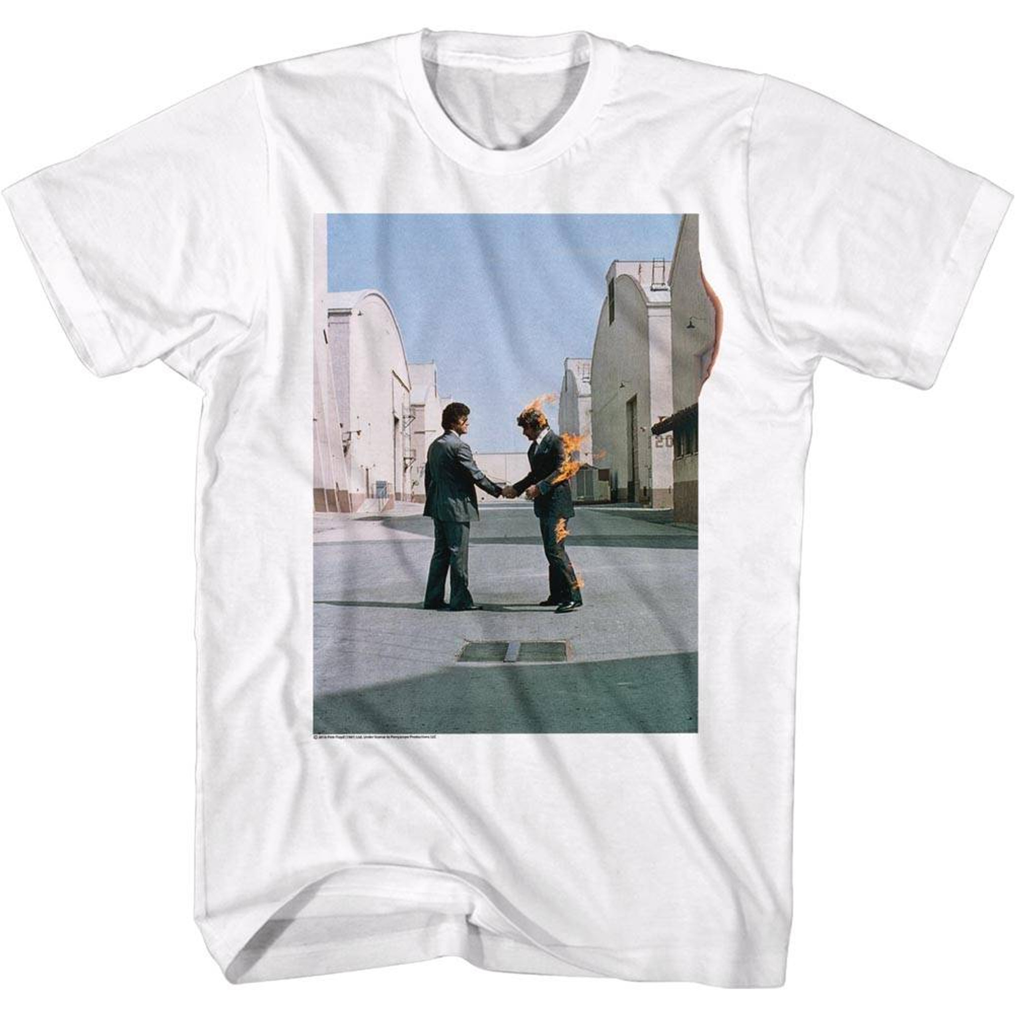pink floyd white t shirt
