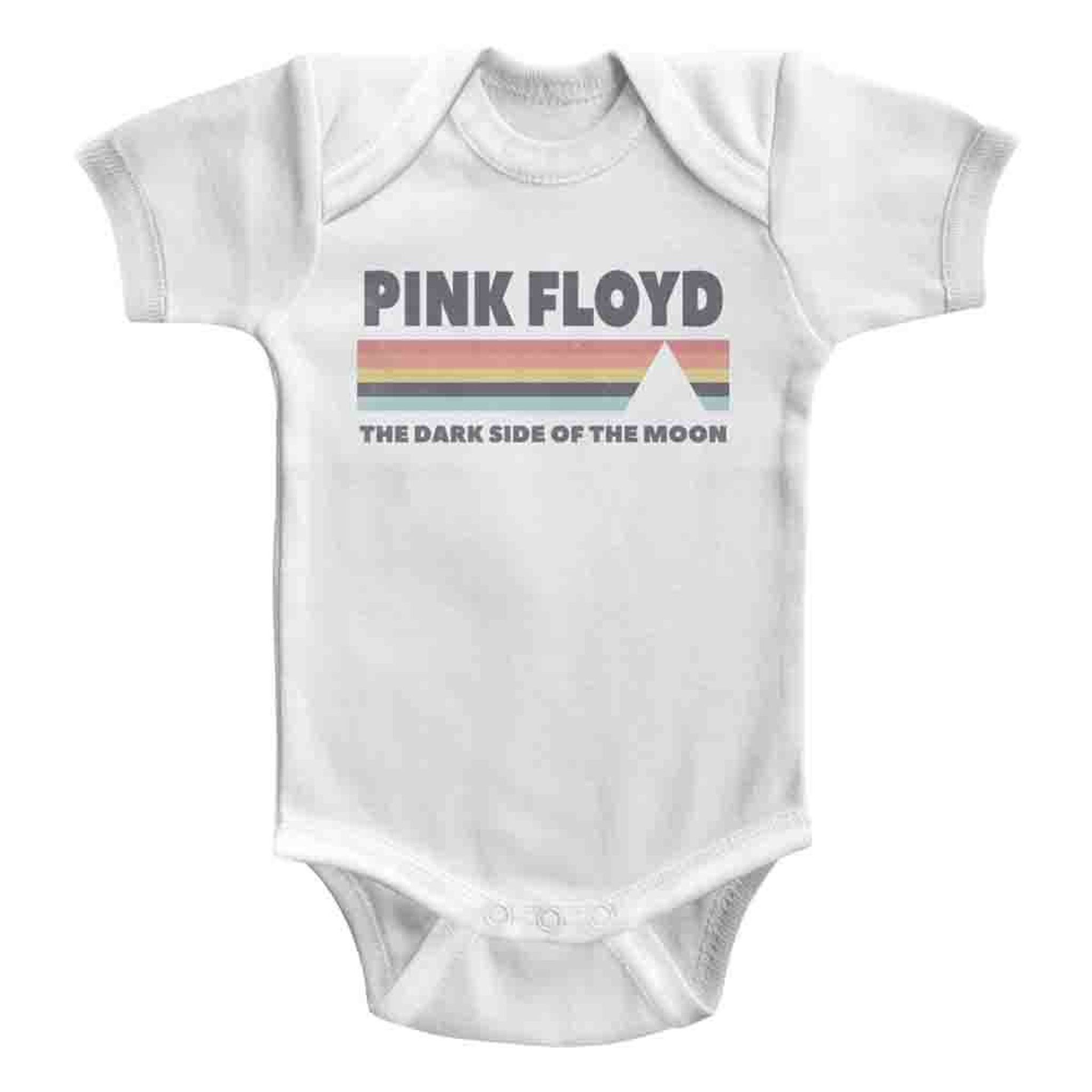 Pink Floyd Dark Side Of The Moon White Infant Baby Onesie T Shirt