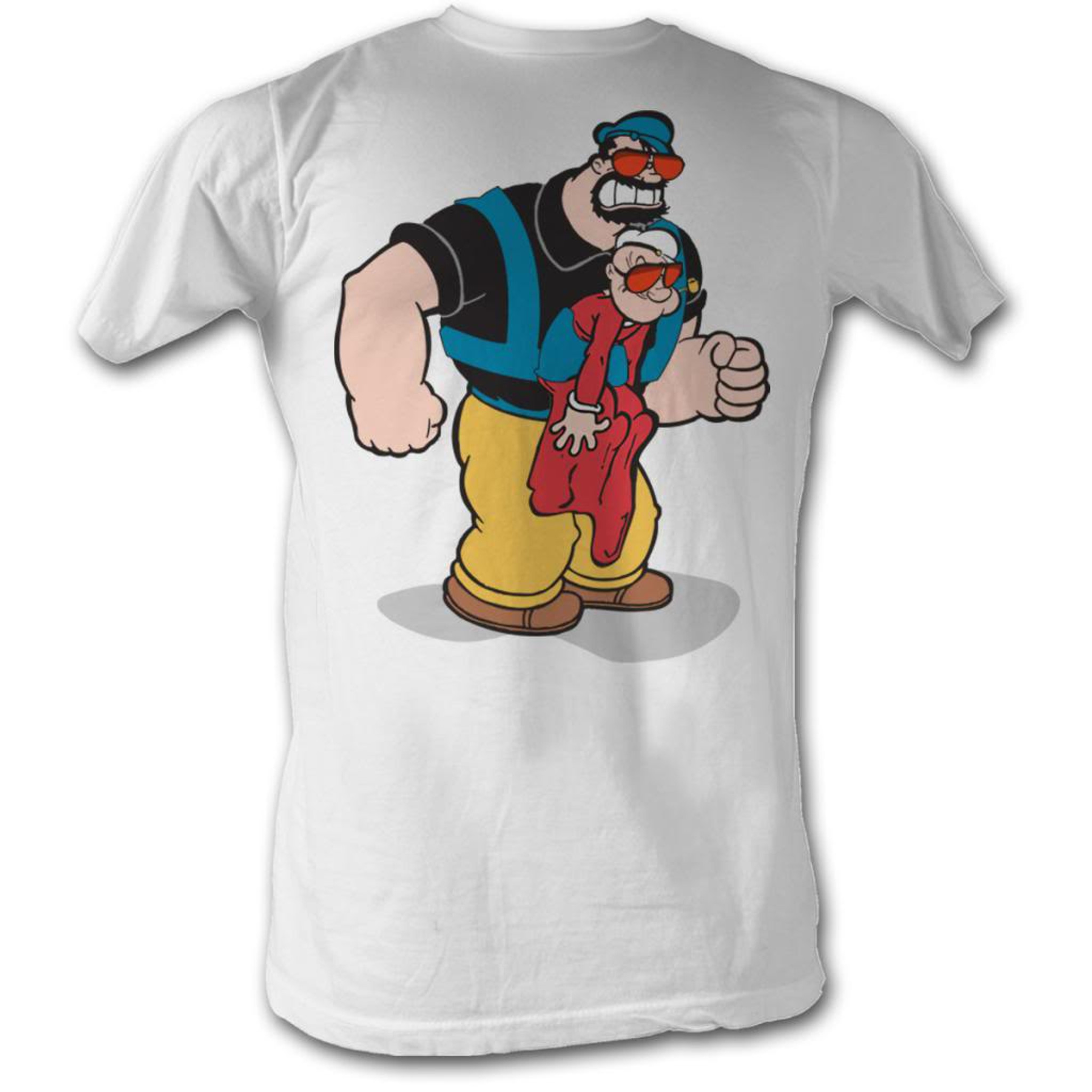 Popeye Pappa Brutus White Adult T-Shirt