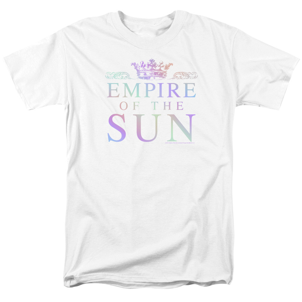Sun Rainbow Logo Adult 18/1 T-Shirt White