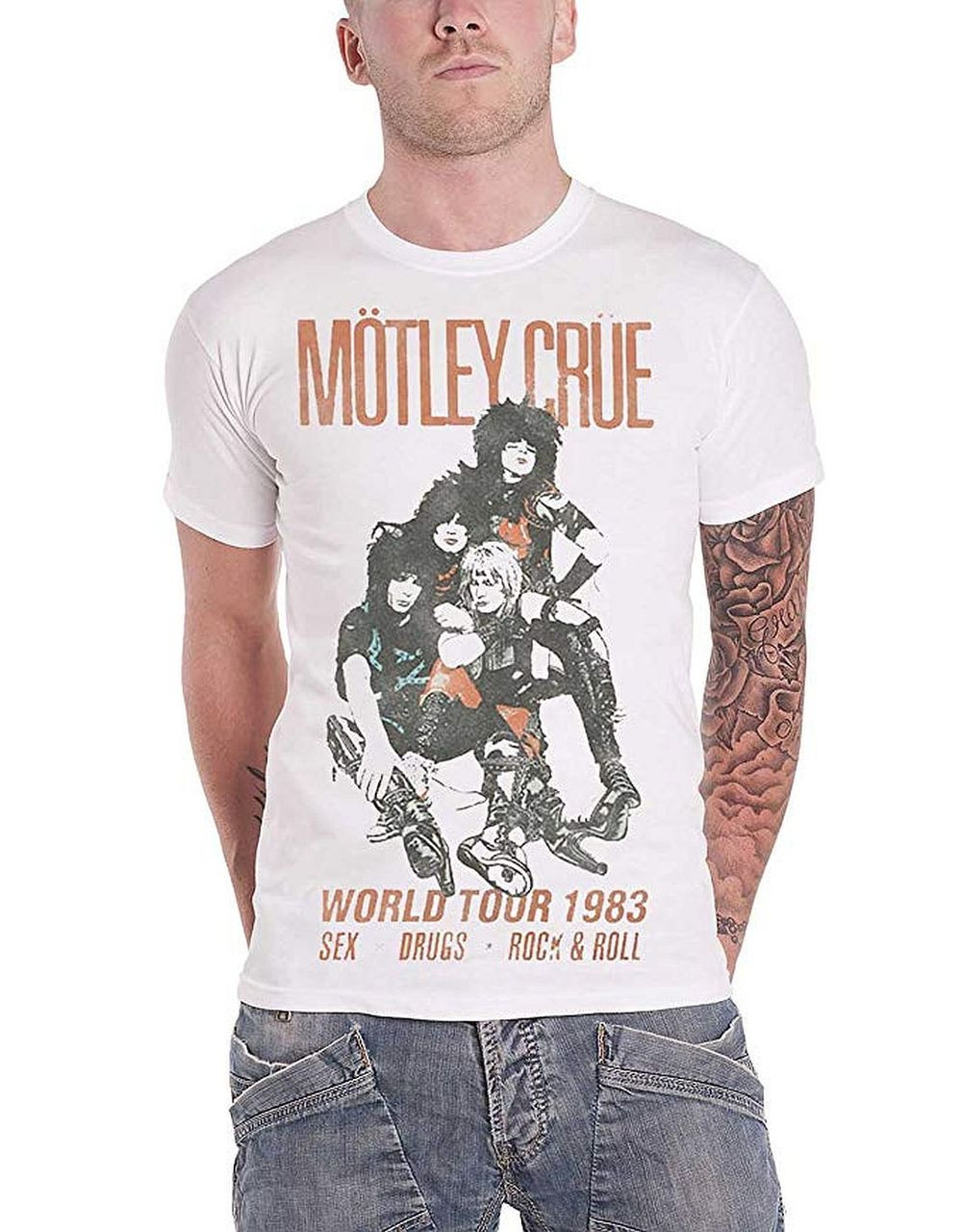 Motley Crue Vintage-Inspired World Tour 1983 Classic T-Shirt