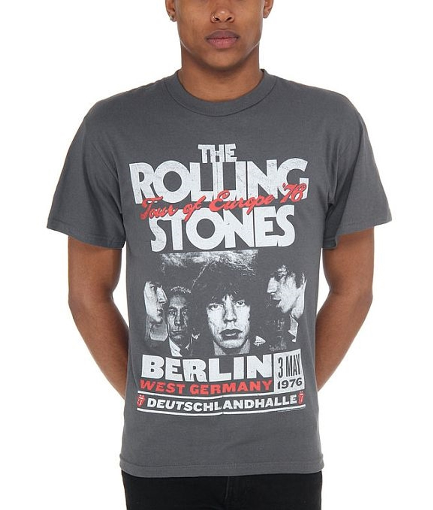 Rolling stones 1976 tour t shirt Clearance