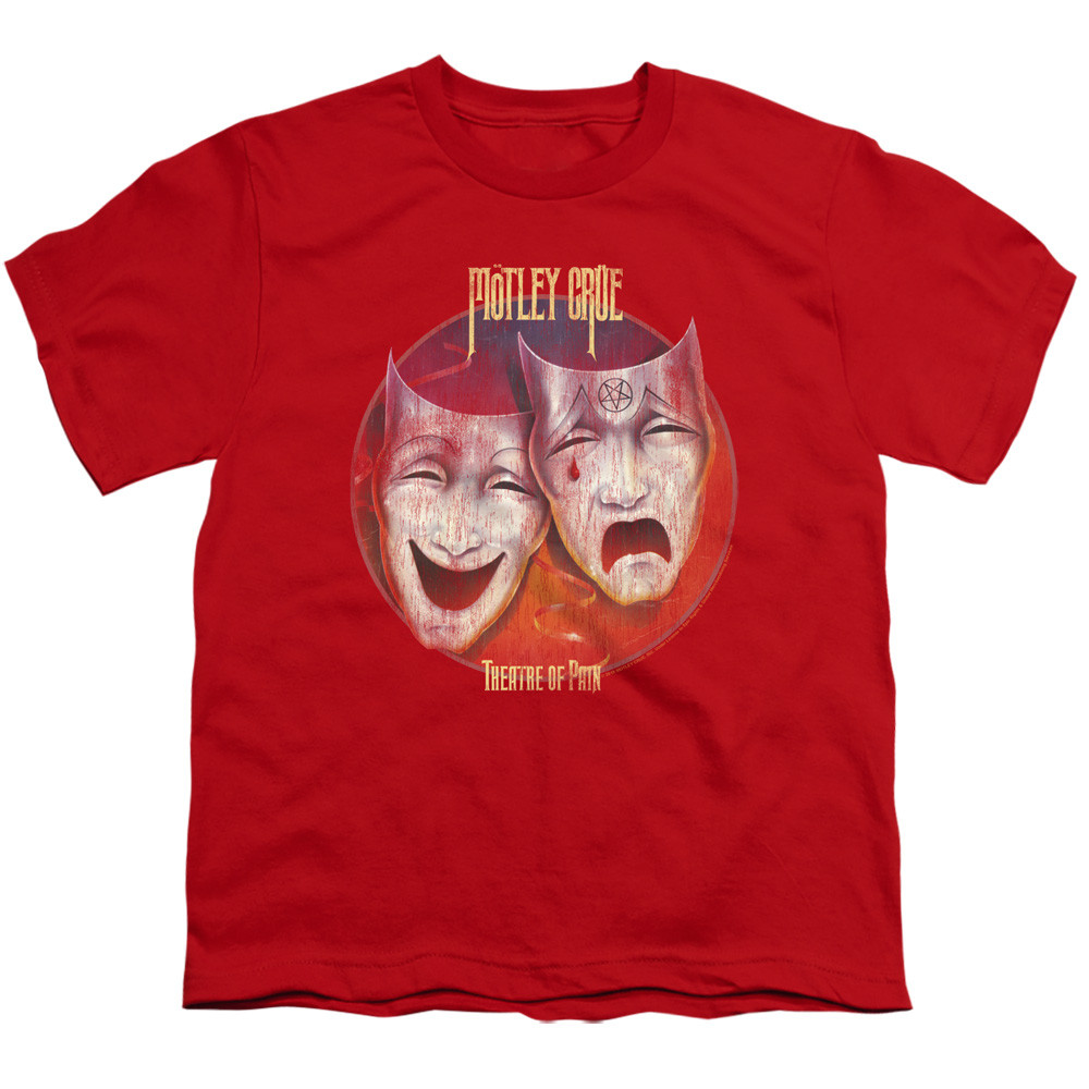 Motley Crue Theatre of Pain Youth Classic T-Shirt Red
