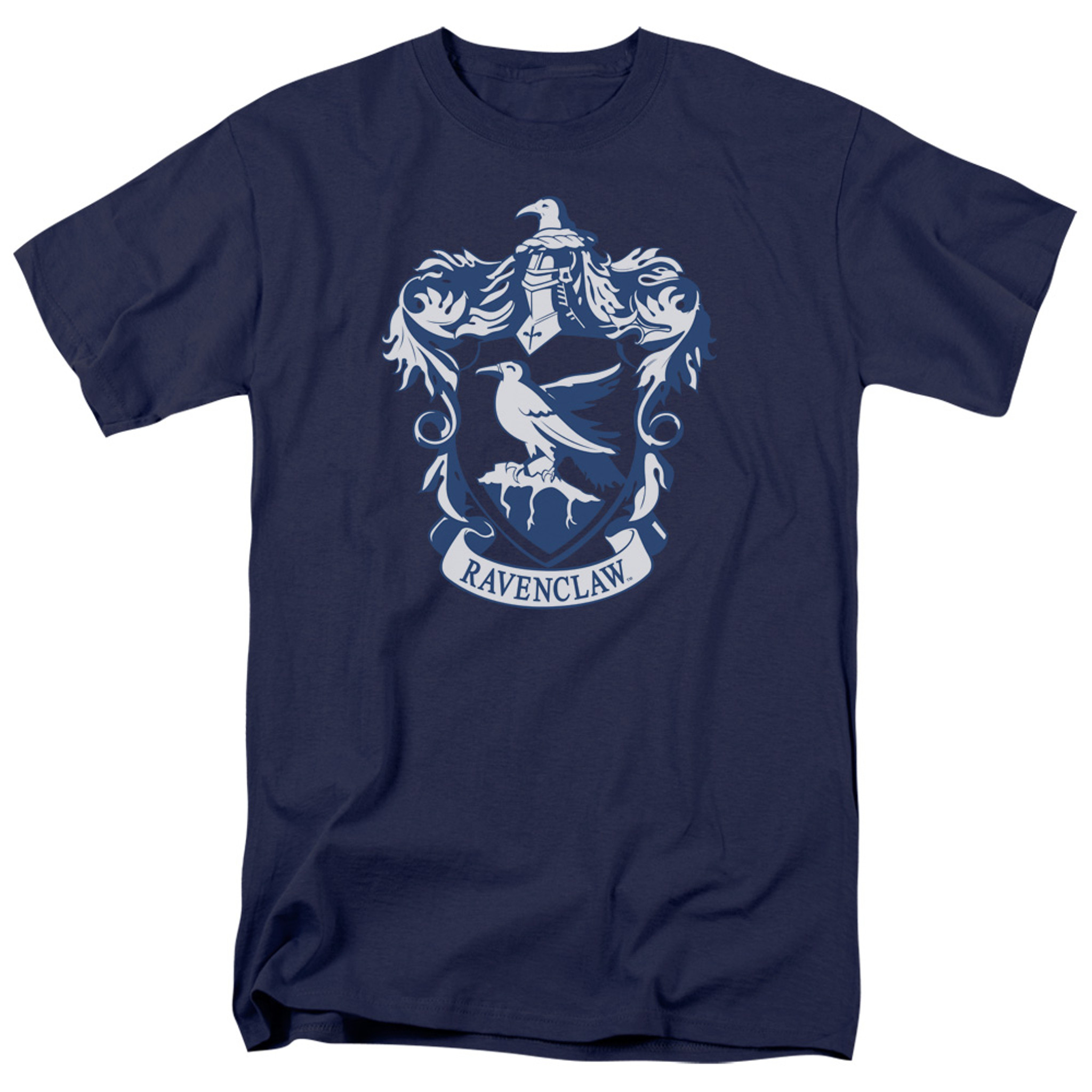 Harry Potter Ravenclaw Crest Adult 18/1 T-Shirt Navy