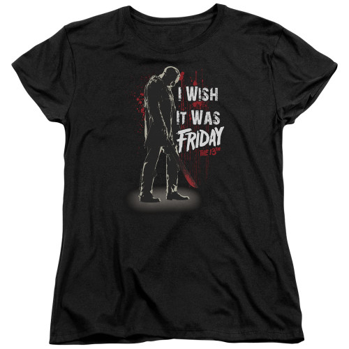 Friday the 13th I Wish It Was Friday Women's T-Shirt Black