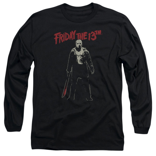 Friday the 13th Chchch Ahahah Adult Long Sleeve T-Shirt Black