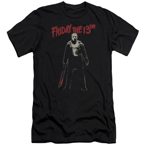 Friday the 13th Chchch Ahahah Adult 30/1 T-Shirt Black