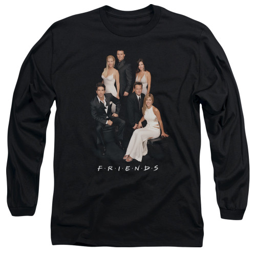 Friends Classy Adult Long Sleeve T-Shirt Black