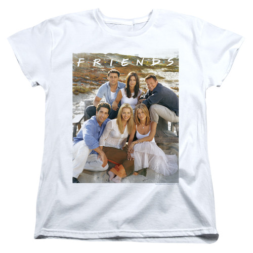 Friends Lifes A Beach Women's T-Shirt White