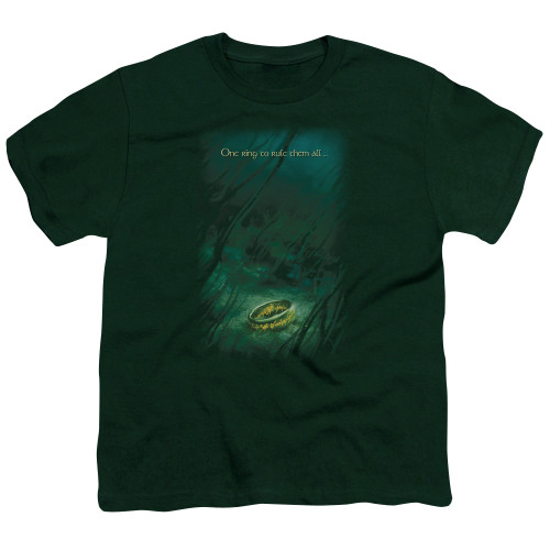 Lord of the Rings Lost Ring Youth T-Shirt Hunter Green