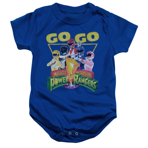 Power Rangers Go Go Baby Onesie T-Shirt Royal Blue