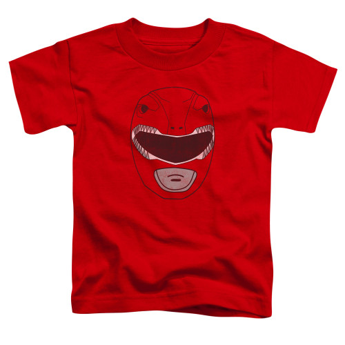 Power Rangers Red Ranger Mask Toddler T-Shirt Red