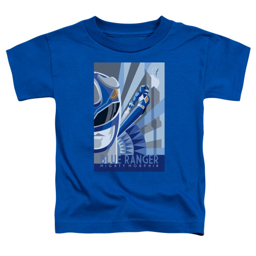 Power Rangers Blue Ranger Deco Toddler T-Shirt Royal Blue