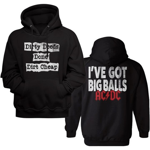 AC/DC Dirt Cheap Black Adult Hoodie Sweatshirt