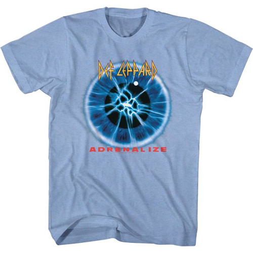 Def Leppard Adrenalize Album Light Blue Heather Adult T-Shirt