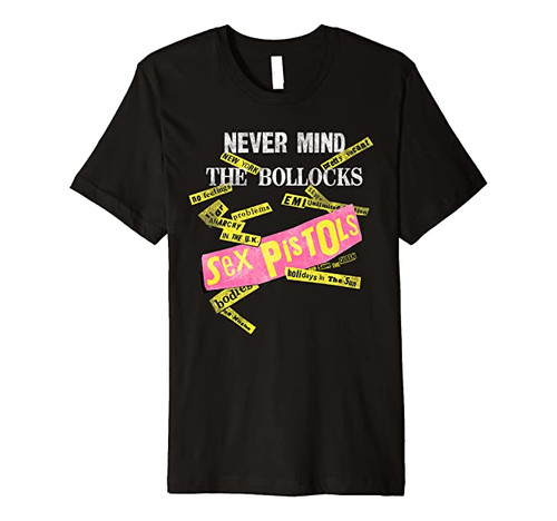 Sex Pistols Official Never Mind The Bollocks Tabs T-Shirt