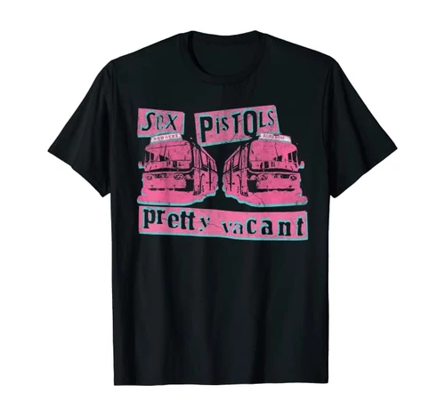 Sex Pistols Pretty Vacant Pink Campervan Premium Slim Fit T-Shirt