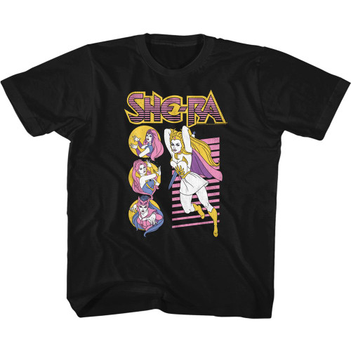 Masters of the Universe She Ra and Co Black Toddler T-Shirt