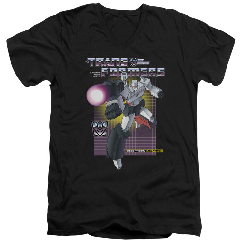 Transformers Megatron Adult V-Neck T-Shirt Black