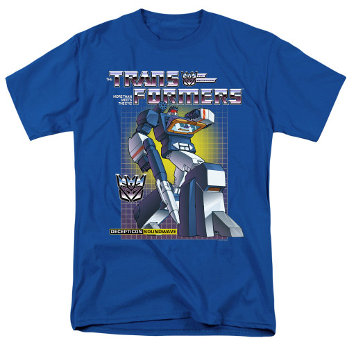 Transformers Soundwave Adult 18/1 T-Shirt Royal Blue