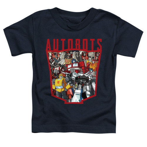 Transformers Autobot Collage Toddler T-Shirt Navy