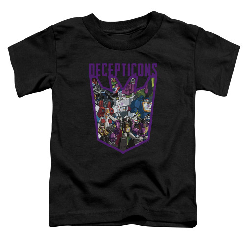Transformers Decepticon Collage Toddler T-Shirt Black