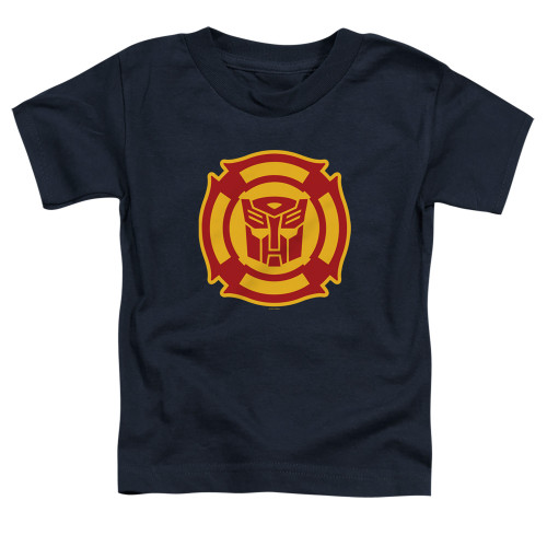 Transformers Rescue Bots Logo Toddler T-Shirt Navy