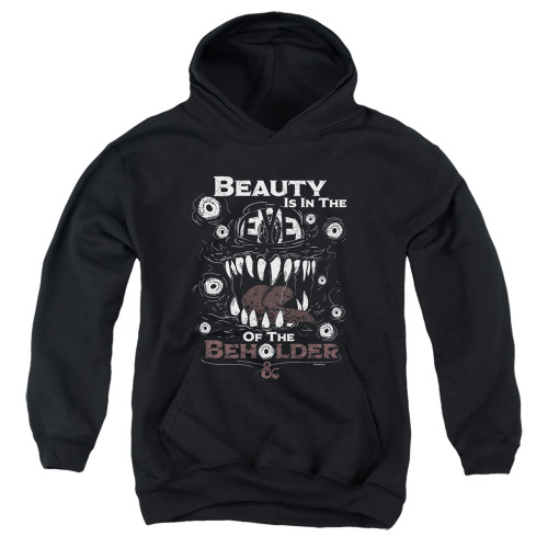 Dungeons and Dragons Eye Of The Beholder Youth Pullover Hoodie Sweatshirt Black