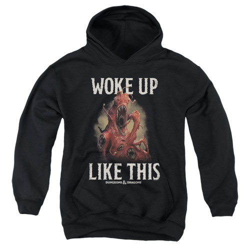 Dungeons and Dragons Woke Like This Youth Pullover Hoodie Sweatshirt Black