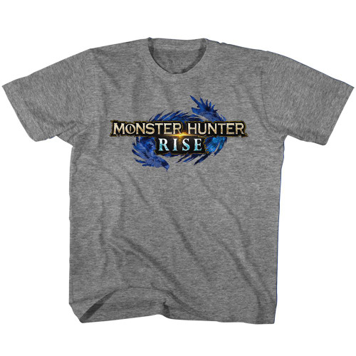 Monster Hunter MH Rise Logo Graphite Heather Youth T-Shirt