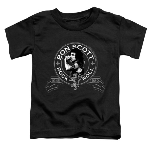 Bon Scott AC/DC Seal Toddler T-Shirt Black