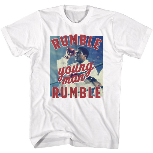 Muhammad Ali Rumble Young Man White T-Shirt