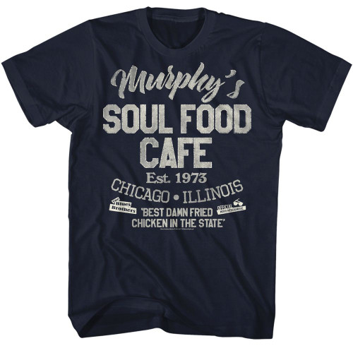 The Blues Brothers Soul Food Cafe Navy T-Shirt