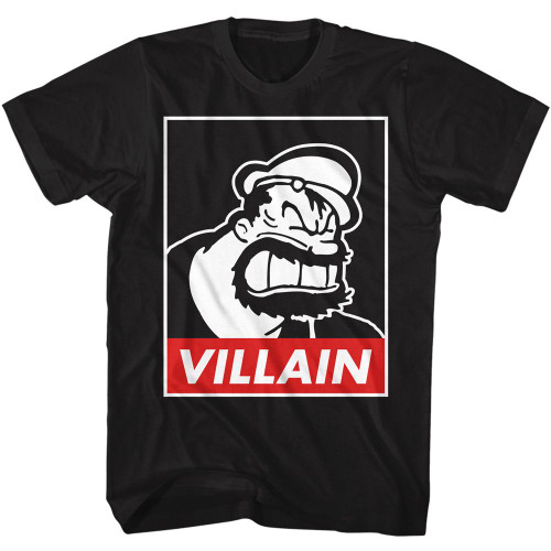 Popeye Villain Brutus Black T-Shirt