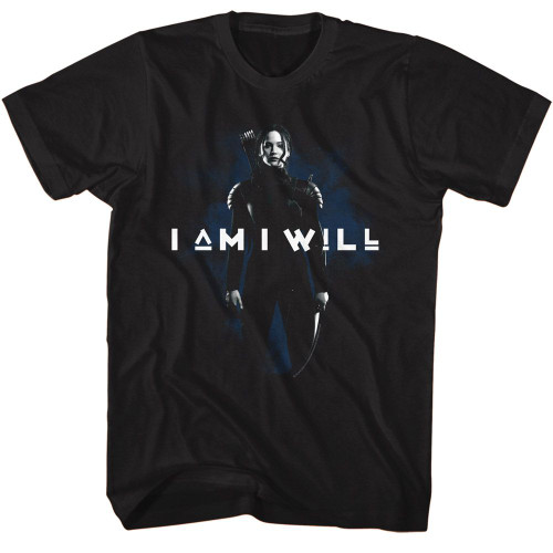 The Hunger Games I Am I Will Black T-Shirt